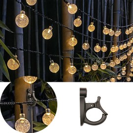 Suopair Easy Release Cup Q-Hanger Holder and Screw Hooks with Safe Buckle for Cabinet Shelf String Light Hooks, Ceiling - fit for Outdoor & Indoor (20 Pack)