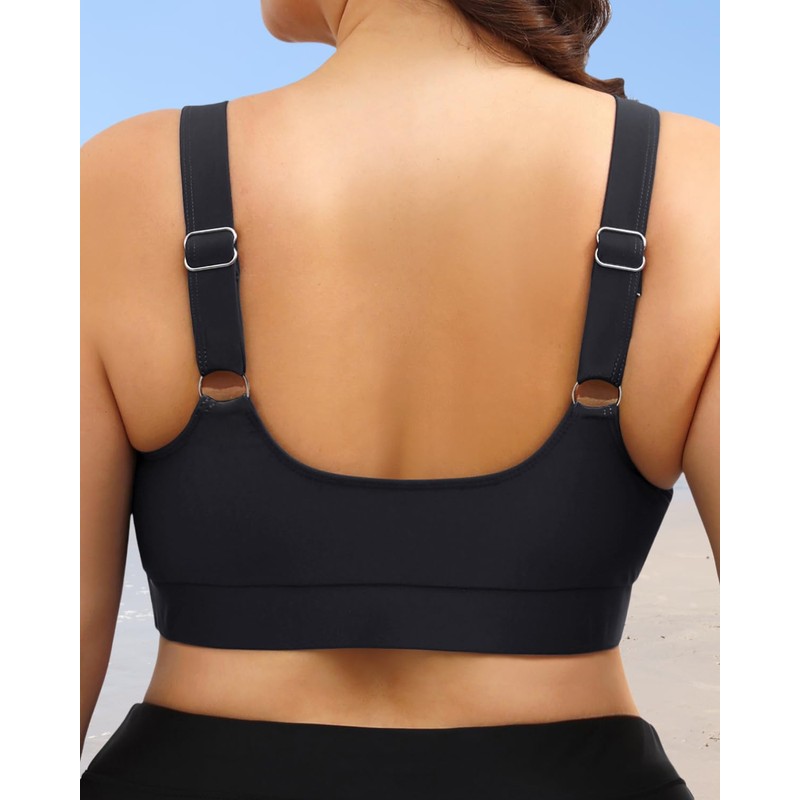 Daci Women Plus Size Sports Bra Bikini Top Only Push