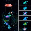 Solar Dragonfly Wind Chime Outdoor LED Wind Chime Garden Yard