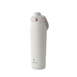 Reduce Aura Vacuum Insulated 26 oz Water Bottle - Leak-Proof & Chug Spout for Quick Hydration - Keeps Drinks Cold for 30 Hours - Removable Handle for Travel or Gym - Soft Sit Base - Unbleached