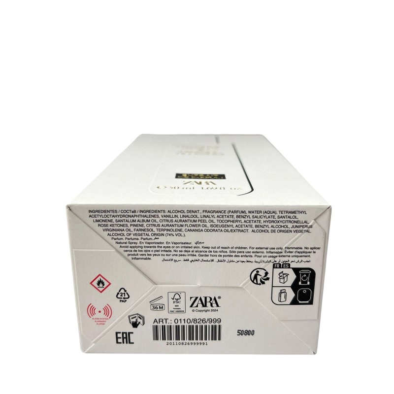 Zara Hypnotic Vanilla & Orange Blossom Extrait de Parfum 50ml