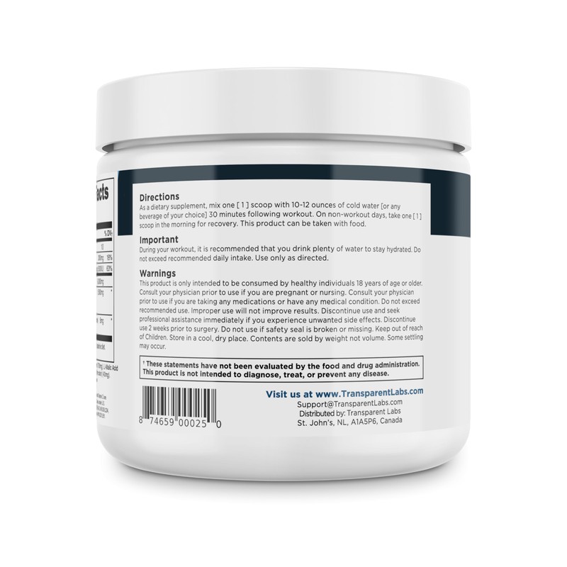 Transparent Labs Creatine HMB - Creatine Monohydrate Powder with HMB