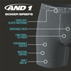 AND1 Men's Underwear Boxer Briefs - 12 Pack Performance Stretch