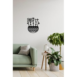 Stylish Black Decorative Metal Wall Accessory, 20 x 25 cm, 100% Metal, 2 mm Thickness, Perfect for Modern Home Decor & Unique Wall Art