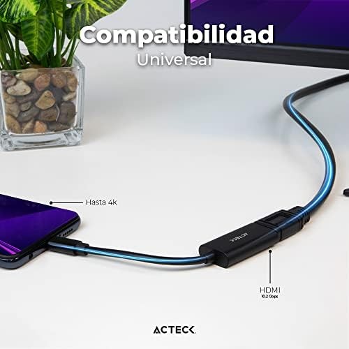 Adaptador USB Tipo C a HDMI Shift Plus AH440  Para Video Hasta 4k Macho a Hembra Negro Advanced Series