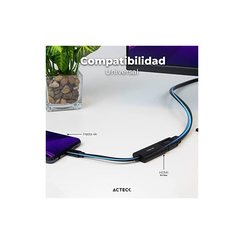Adaptador USB Tipo C a HDMI Shift Plus AH440 Para
