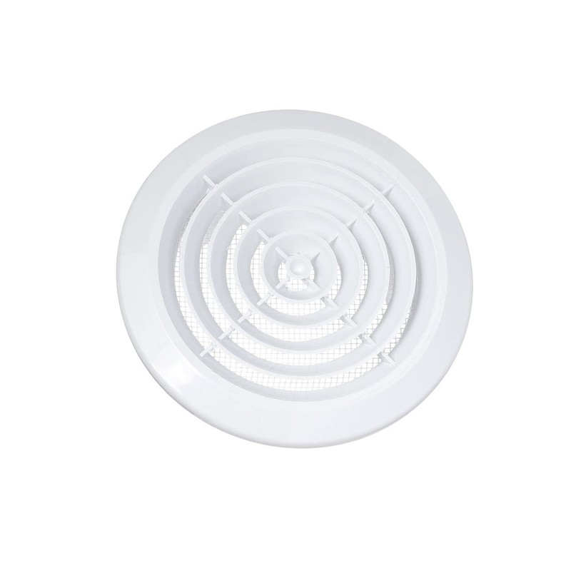 DOSPEL KOS 125 Ventilation Grille Round, Bathroom, Kitchen Grille, Plastic,