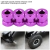 Dilwe RC Car Hex Adapter, 4pcs Metal Wheel Hub Adapter
