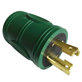 Parkworld 691982 30 AMP Power Adapter 4-Prong Generator Locking L14-30P Male to 5-20R (5-15R) Female, ONLY Output 125V