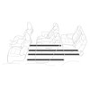ALPINE SSK-SR01AV Seat Rail Protection (For 1 Car) for Alphard