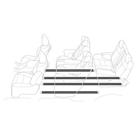 ALPINE SSK-SR01AV Seat Rail Protection (For 1 Car) for Alphard Vellfire (30 Series)