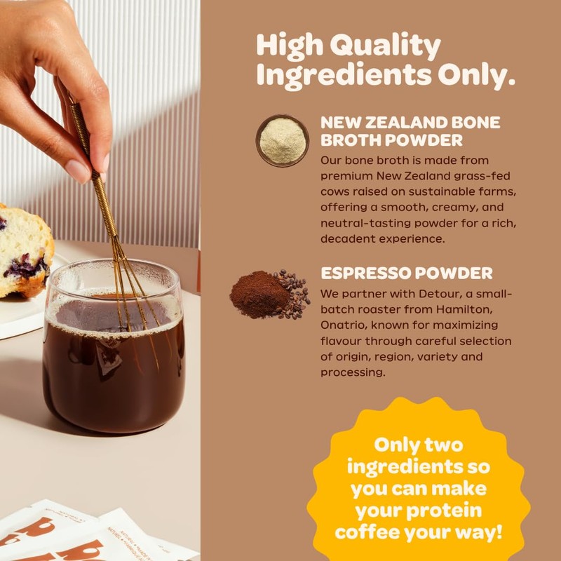 Beck's Broth Protein Coffee (5-Pack) | Made with Pasture Raised