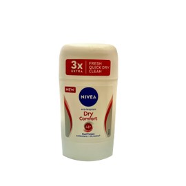 NIVEA Stick Dry Comfort Delicate Reliable Dual-Action Formula Anti-Perspirant 48h Sweat Protection Patented Emulsion Technology Climate Friendly, 50 ml (Pack of 2)