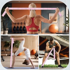 Triitech Gymnastics Stretch Band Kids, Stretching Strap with Loops Resistance Bands for Trainer in Gymnastics Training,Yoga,Latin