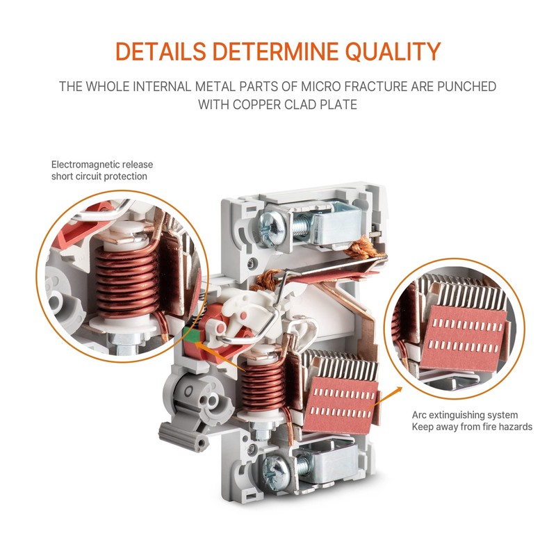 LANGIR DC Circuit Breaker 2 Poles 10A 500V for Solar