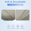 FZJDSD Tan Driver Side Bottom Replacement Leather Seat Cover Compatible