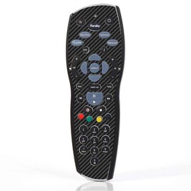 Black Carbon Fibre TV Remote Controller Vinyl Skin