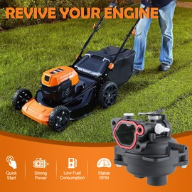 799583 Carburetor for 08P502 09P602 300E 450E 500E 550E 550EX Series 125cc 140cc Lawnmower Engines Replace 593261 595656 591979 591160 Carb with 799579 Filter Tune Up Kit