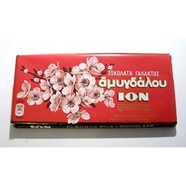 ION Greek Traditional Chocolate with Almonds - 3 Bars X 100g