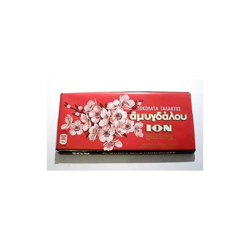 ION Greek Traditional Chocolate with Almonds - 3 Bars X