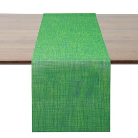 Myir JUN Table Runner, Washable Table Runner Roll Table Ribbon Table Decorations for Birthday Wedding, Party, Home Outdoor und Restaurants 12" x 55" (Dark Green)