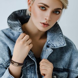 JewelryWe Womens Leather Wrap Bracelet: Bohemian Tree of Life Cross Charms Multi-layered Leather Wristbands Braided Leather Cuffs Boho Bracelets for Women Girls with Magnetic Clasp