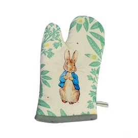 Auntie Morags Eddingtons - Peter Rabbit Daisy Single Oven Glove, Green
