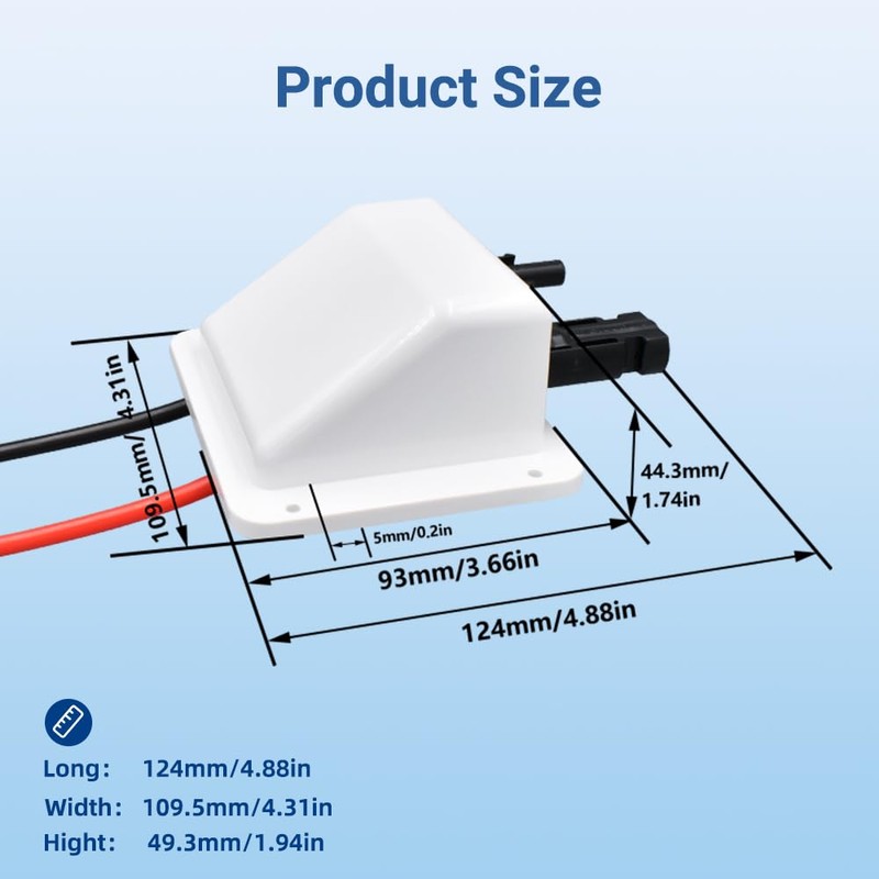 Slocable Solar Cable Entry Gland with 10Ft 10AWG Soft Copper