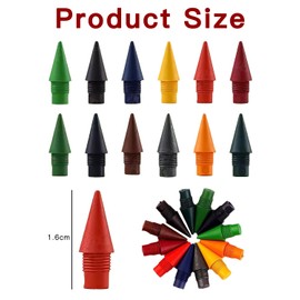 FUGLUS 72Pcs Unendlicher Bleistift Minen, Farbige Wechselköpfe, Unendliche Austauschbare Nachfüllungen, Leicht Abwischbarer Tintenloser Bleistift Minen Ewig zum Schüler Zeichnung und von Schülern