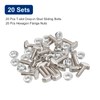 QUARKZMAN M6 x 20 mm T Slot Entry Bolt and