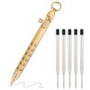 PTJJXA Retractable Ballpoint Pen Metal, Brass Business Ballpoint Pen Set,