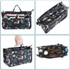 BTSKY Printing Handbag Organizers Inside Purse Insert - High Capacity