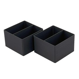 Ridgid 2.0 Pro Gear 3 Drawer Tool Organizer Box Compatible Small Nesting Bins - Black - Width