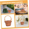 12Pcs Miniature Baskets Handheld Woven Baskets for Home Office Decor