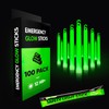 100 Ultra Bright Emergency Glow Sticks - Individually Wrapped Long