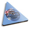 1 x Triangle Coaster - Adelaide Australia Australian Flag Cork