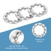 sourcing map M8 20Pcs Internal Tooth Washers, 304 Stainless Steel
