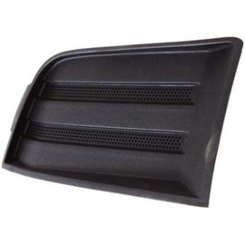 CPP Plastic Front, Left Side Black Fog Light Cover for 07-10 Ford Edge FO1038110