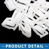 A ABSOPRO Car Trim Instrument Panel Dashboard Fasteners White (Set