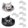 2 Pcs 250W Base Gear with 6 Pcs Rubber Bushing