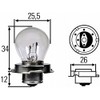 HELLA 8GA 008 899-121 Bulb - S3 - Standard -