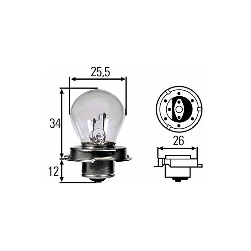 HELLA 8GA 008 899-121 Bulb - S3 - Standard -
