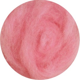 SIA COLLA-S Felting Wool 100% Wool for Felting Dry Felting Wet Felting - Darkening Pink Red Purple 100 g