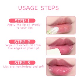 Ninnyi 6 PCS Lip Gloss Sets for Teenage Girls, Mini Fruit Lipgloss Pack for kids, Long Lasting Lip Glow Balm Lip Care