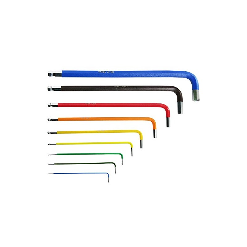 KENOH Color Ball Point Hex Wrench Set, 9-Piece Set, EX