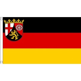 AZ FLAG Rhineland-Palatinate Flag 2' x 3' - Germany - German Region of Rhineland-Palatinate Flags 60 x 90 cm - Banner 2x3 ft