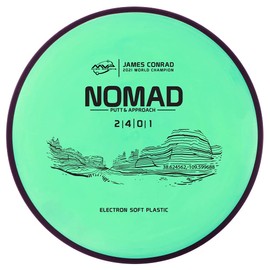 MVP Disc Sports Electron Nomad (Soft) James Conrad Edition Disc Golf Putter 6-Pack (Assorted Weights/Colors May Vary)