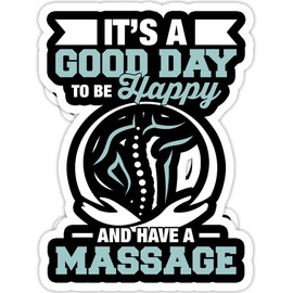 eden tee Have A Massage Therapist Muscle Therapy Relaxation Spa LMT- 4x3 Vinyl Stickers, Laptop Decal, Water Bottle Sticker (Set of 3)