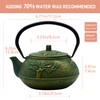 900ml Small Cast Iron Tea Kettle, SECHUDO Teapot Coated with