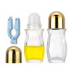 Kesell 2Pcs 50 ml Clear Roll On Bottles Roller Ball